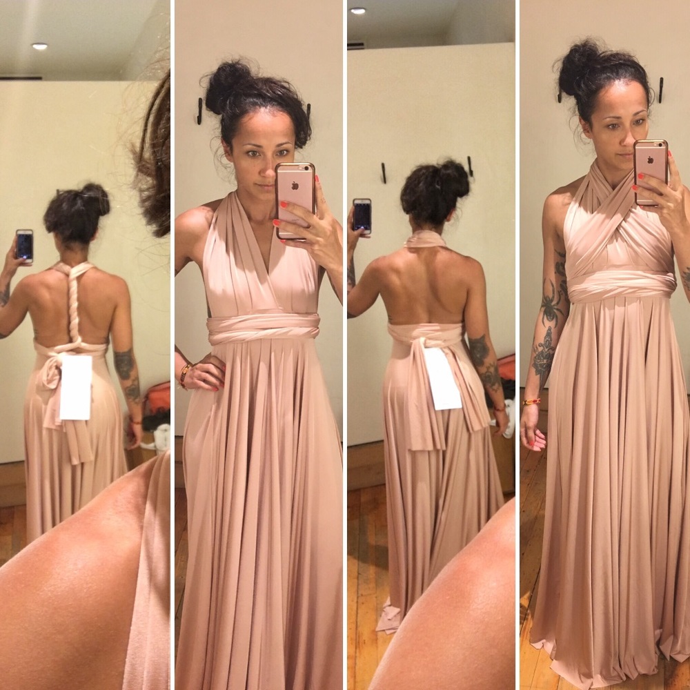 BHLDN Ginger Convertible Maxi Matte Rosewater
